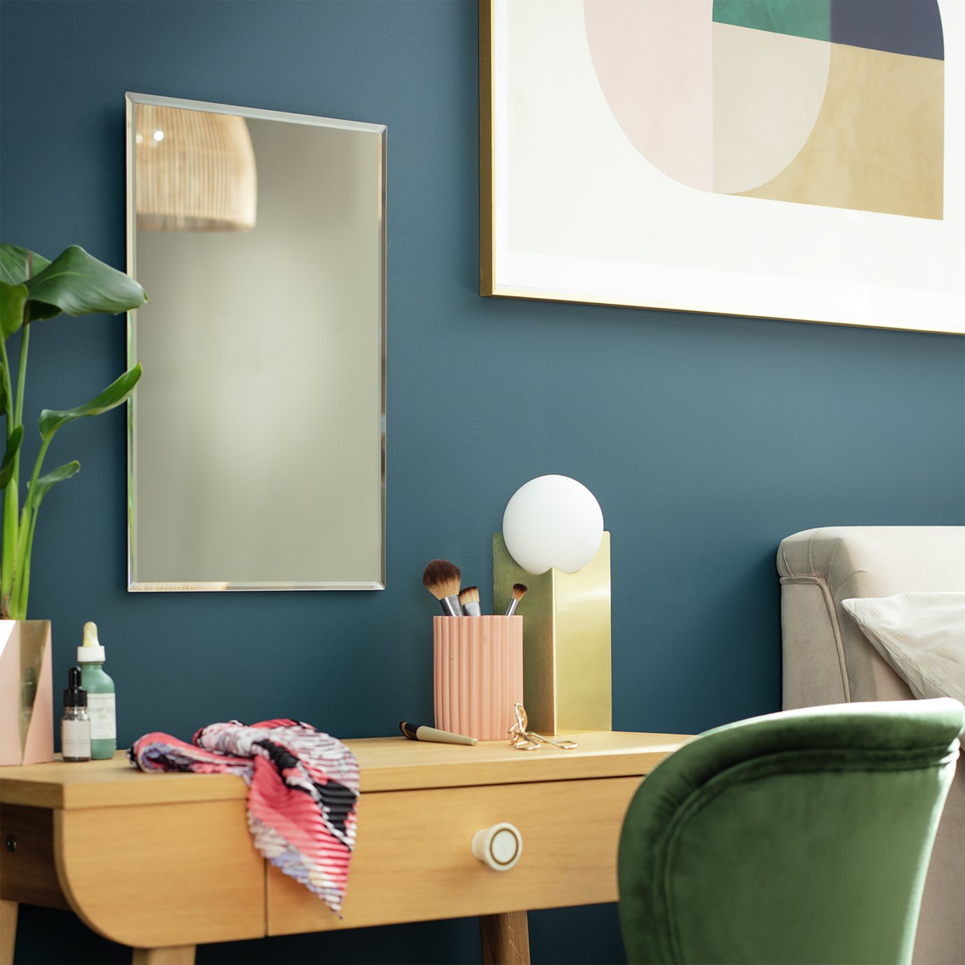 Argos Home Frameless Wall Mirror - 45X30cm