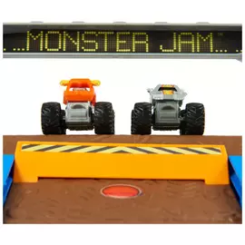 Monster Jam Mini Truck Flip & Go Playset