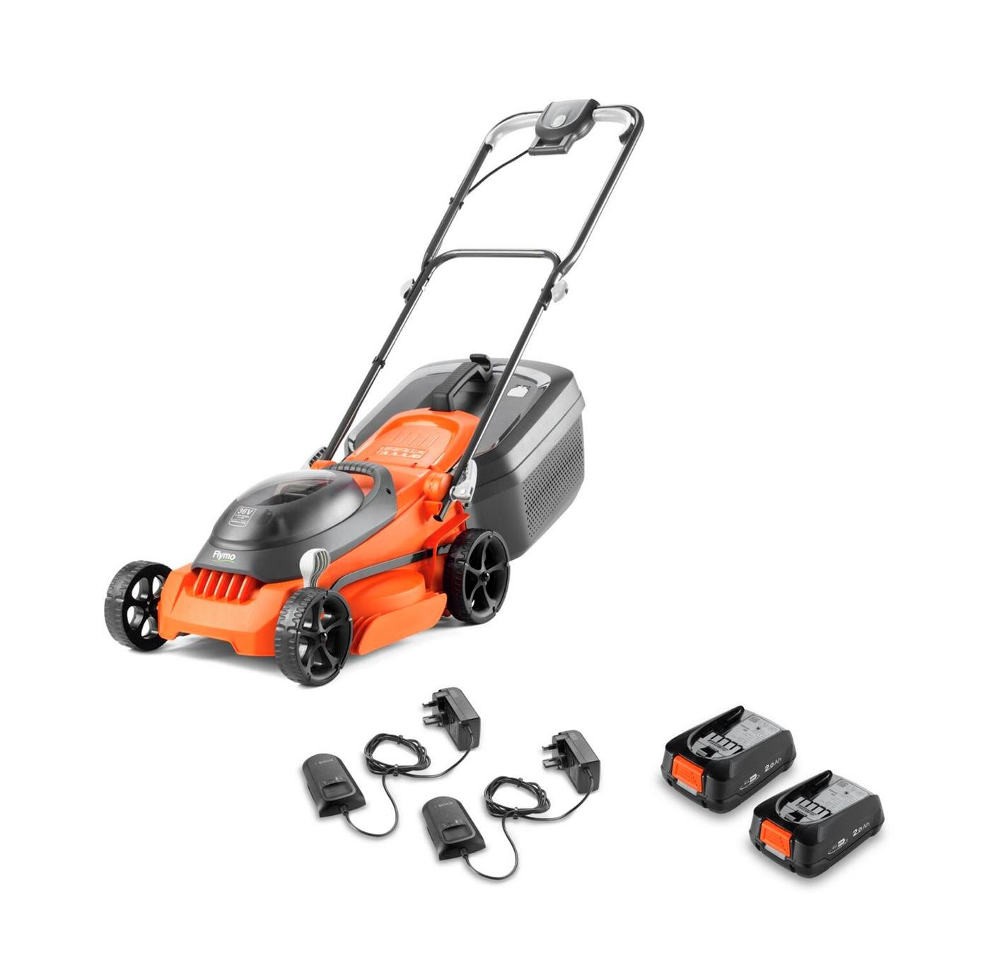Flymo EasiStore 340R 34cm Cordless Rotary Lawnmower - 36V