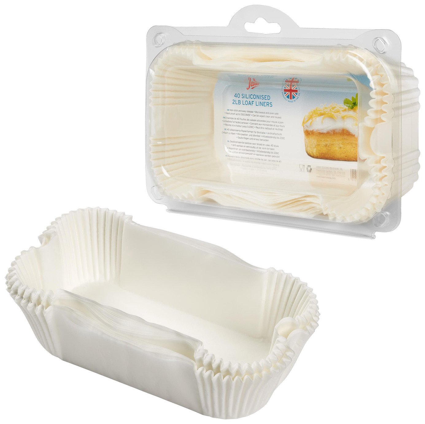 Tala Set of 40 Siliconized Loaf Liners