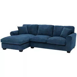 Argos Home Taylor Fabric Left Hand Corner Sofa - Blue