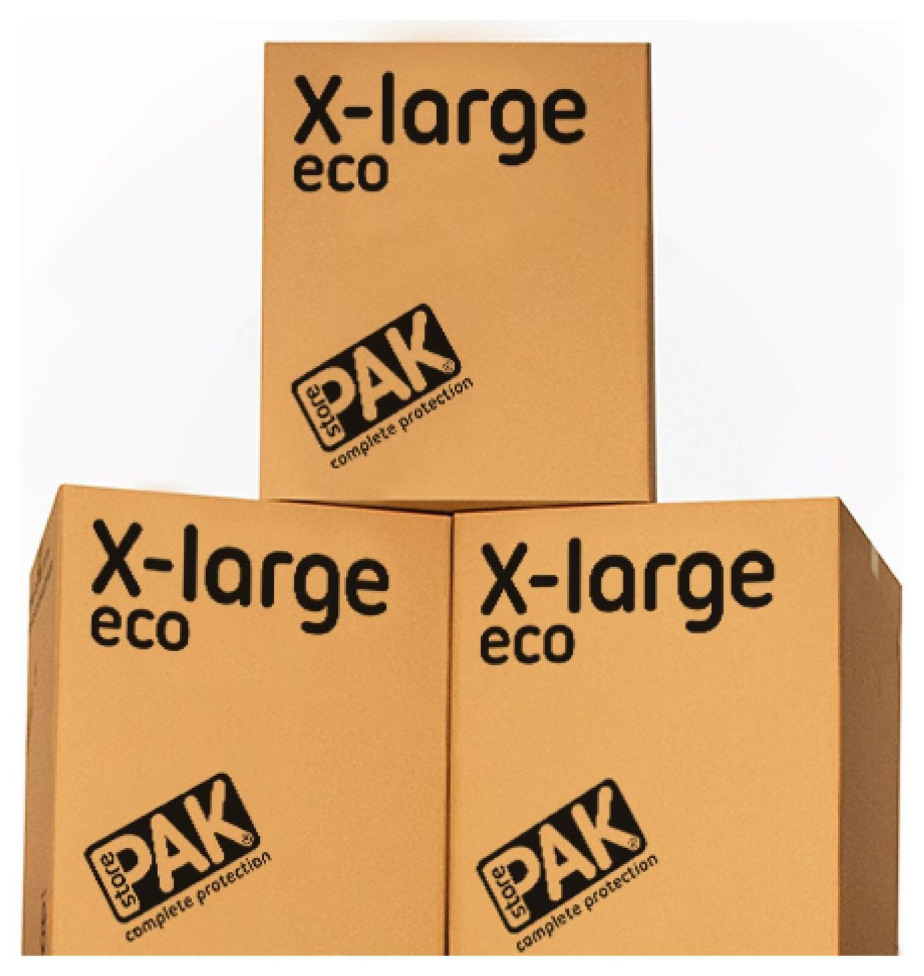 StorePAK Extra Large Eco Cardboard Storage Boxes - Set of 3