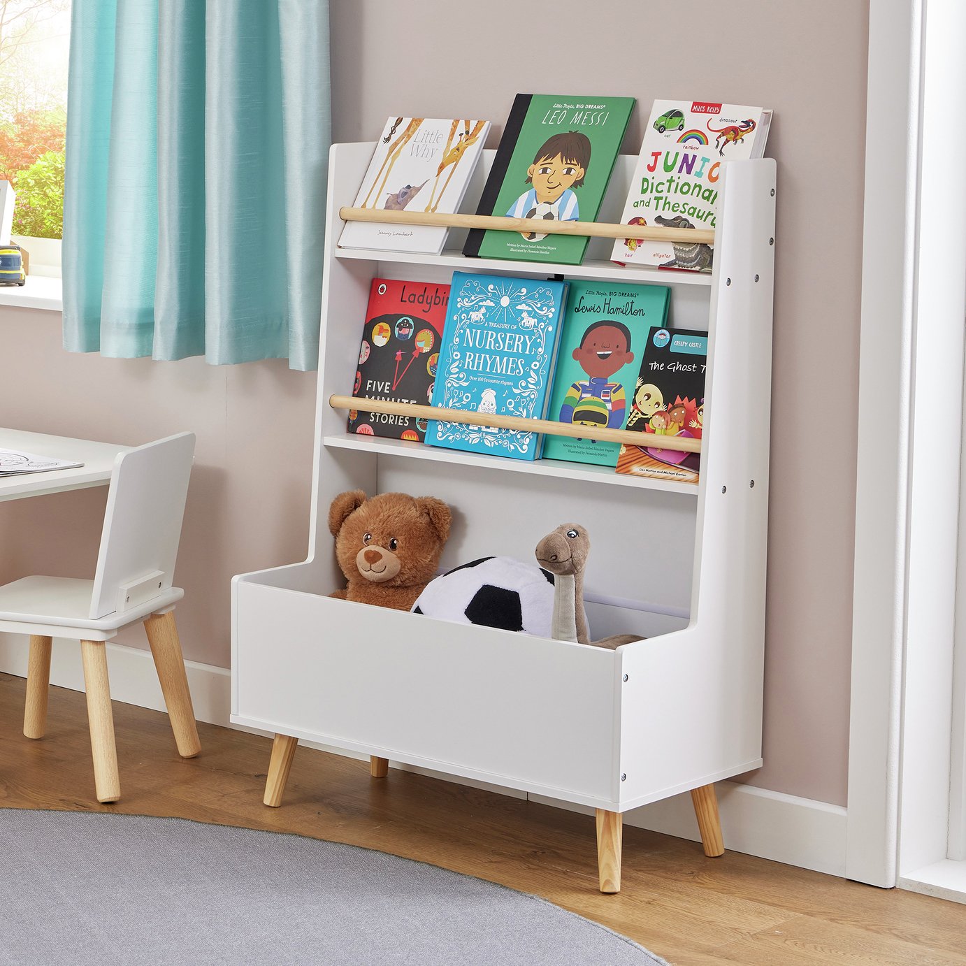 Liberty House Kids Bookcase and Storage Unit - White