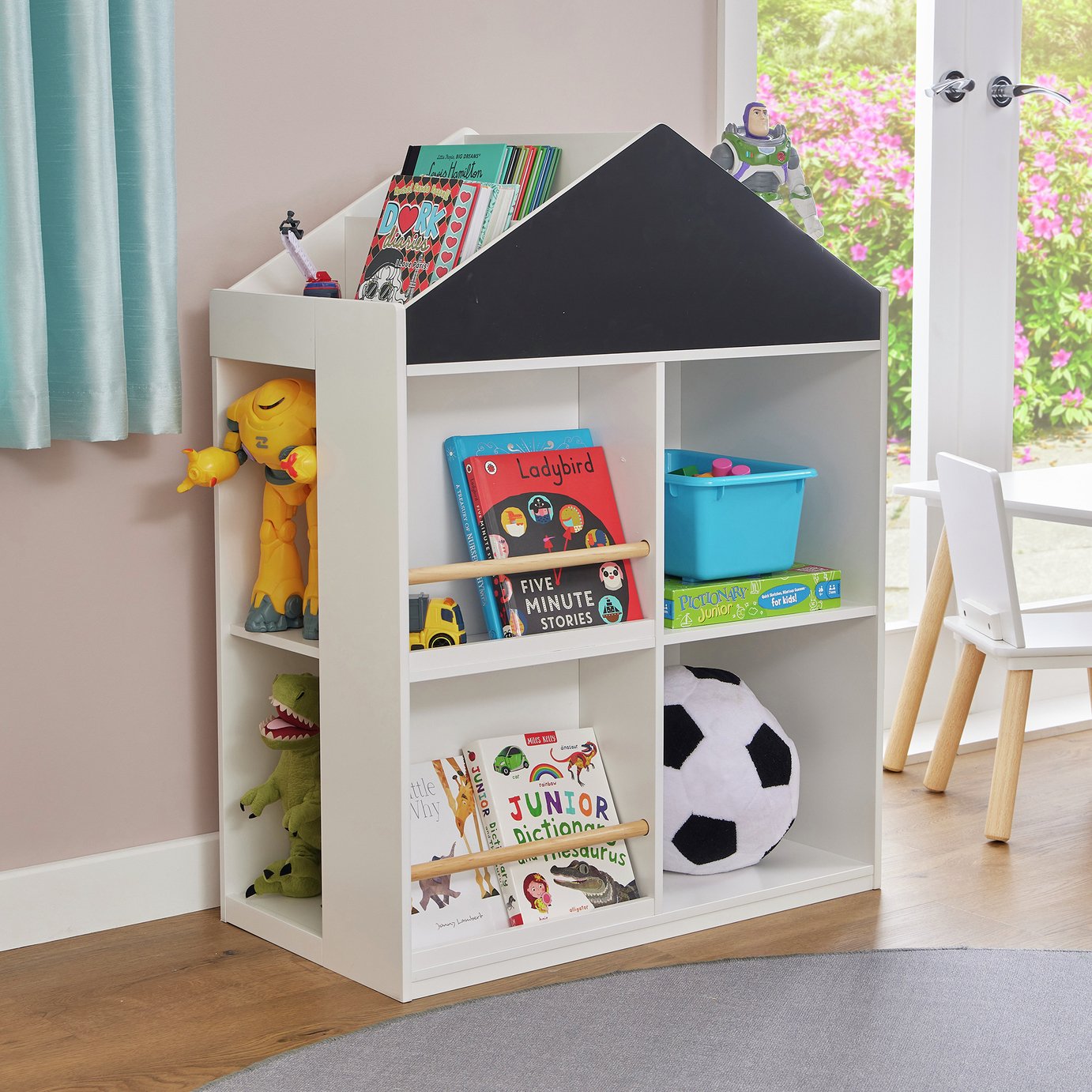 Liberty House Kids With Blackboard Storage - White