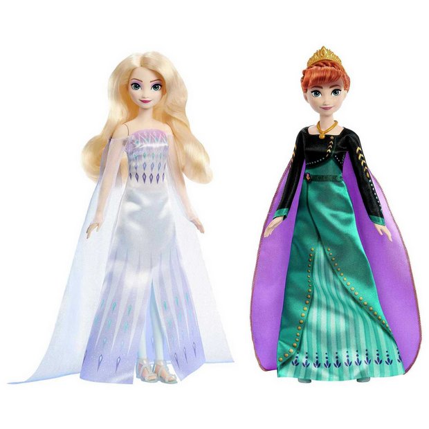 Buy Disney Frozen Queen Anna Elsa the Snow Queen Doll 2 Pack Dolls Argos