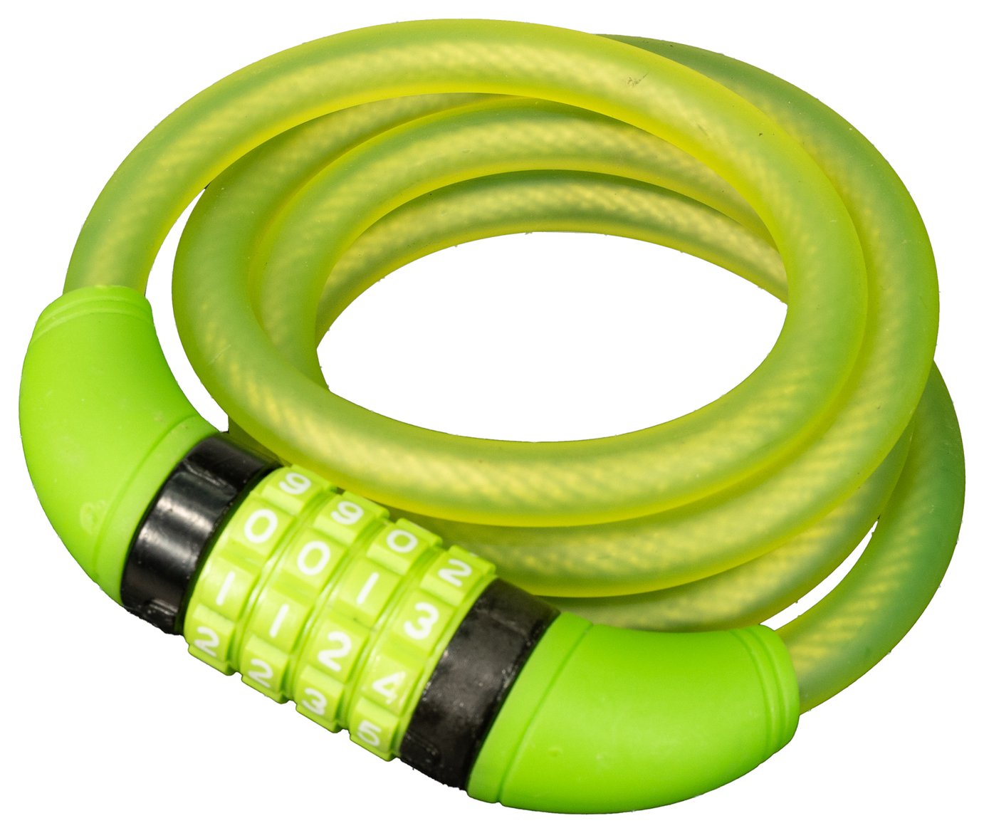 Rolson 12 x 1200mm Combination Cable Bike Lock - Green
