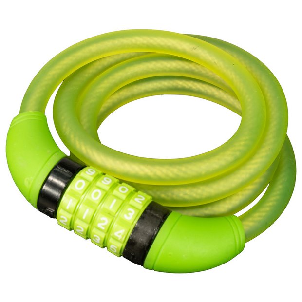 Buy Rolson Kids Cable Lock Bright Green Bike locks Argos