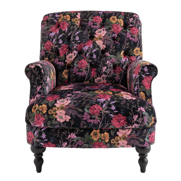 Buy Habitat Valerie Fabric Accent Chair Floral Armchairs Habitat