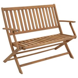 Buy Argos Home Newbury 2 Seater Folding Wooden Garden Bench Garden benches and arbours Argos