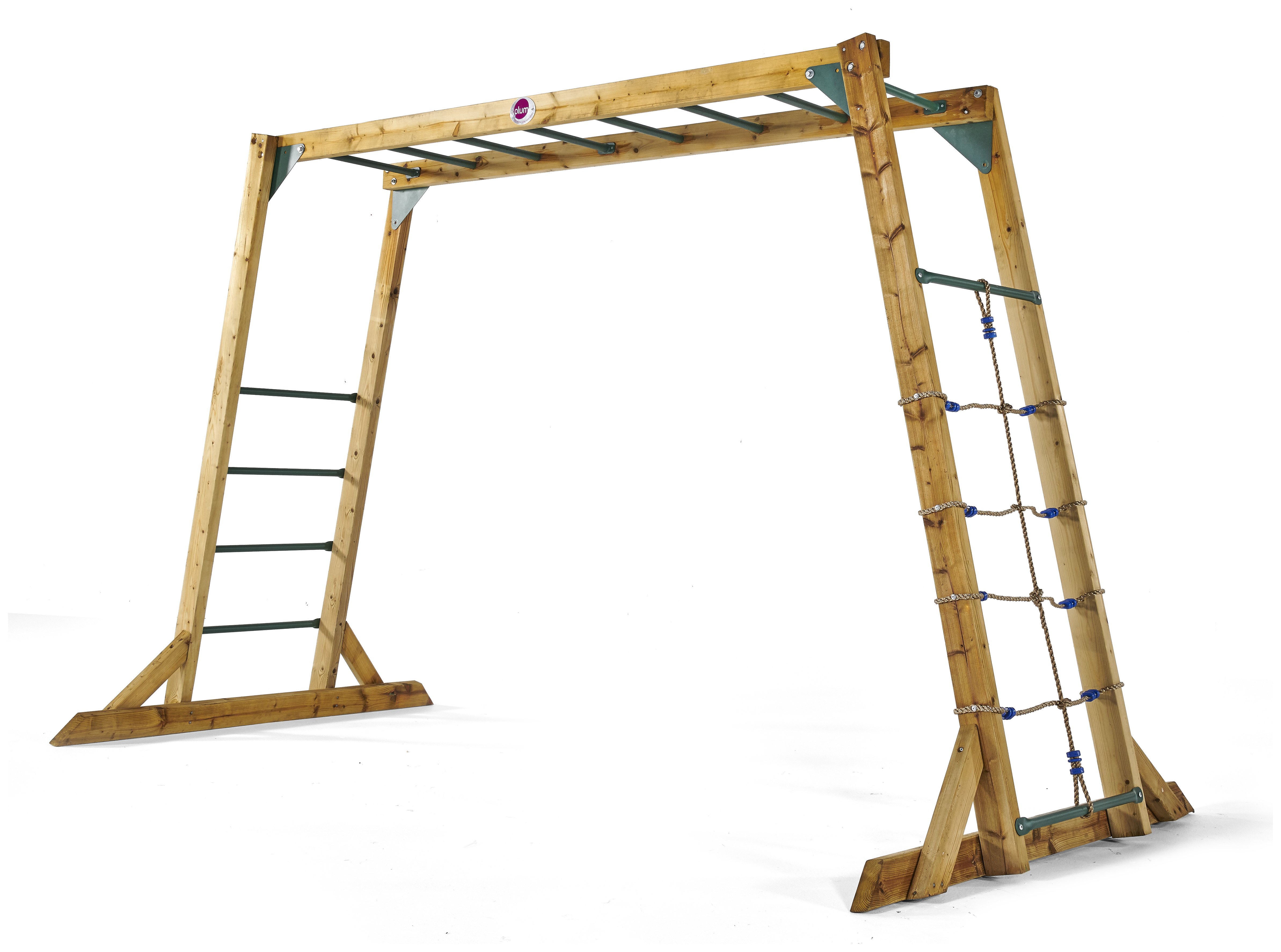 Plum Wooden Free Standing Monkey Bars