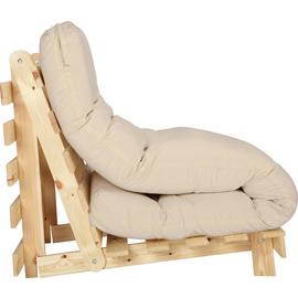 Argos Home Single Futon Sofa Bed with Mattress - Natural