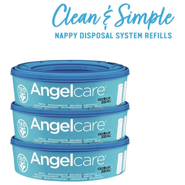 Buy Angelcare Refill Cassettes - 3 Pack, Nappy bins