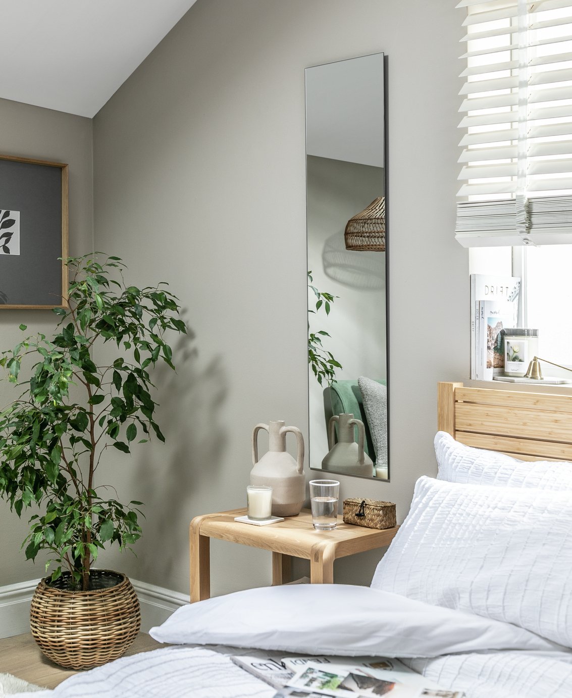 Argos Home Frameless Full Length Wall Mirror -120X30cm