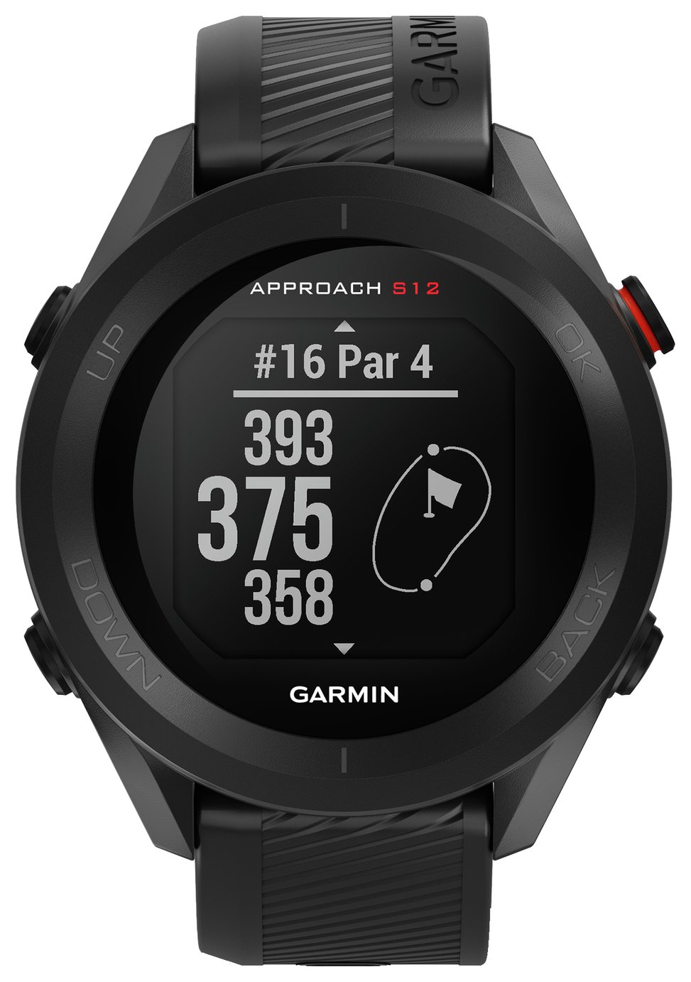 Garmin Approach S12 33mm Smart Watch - Black