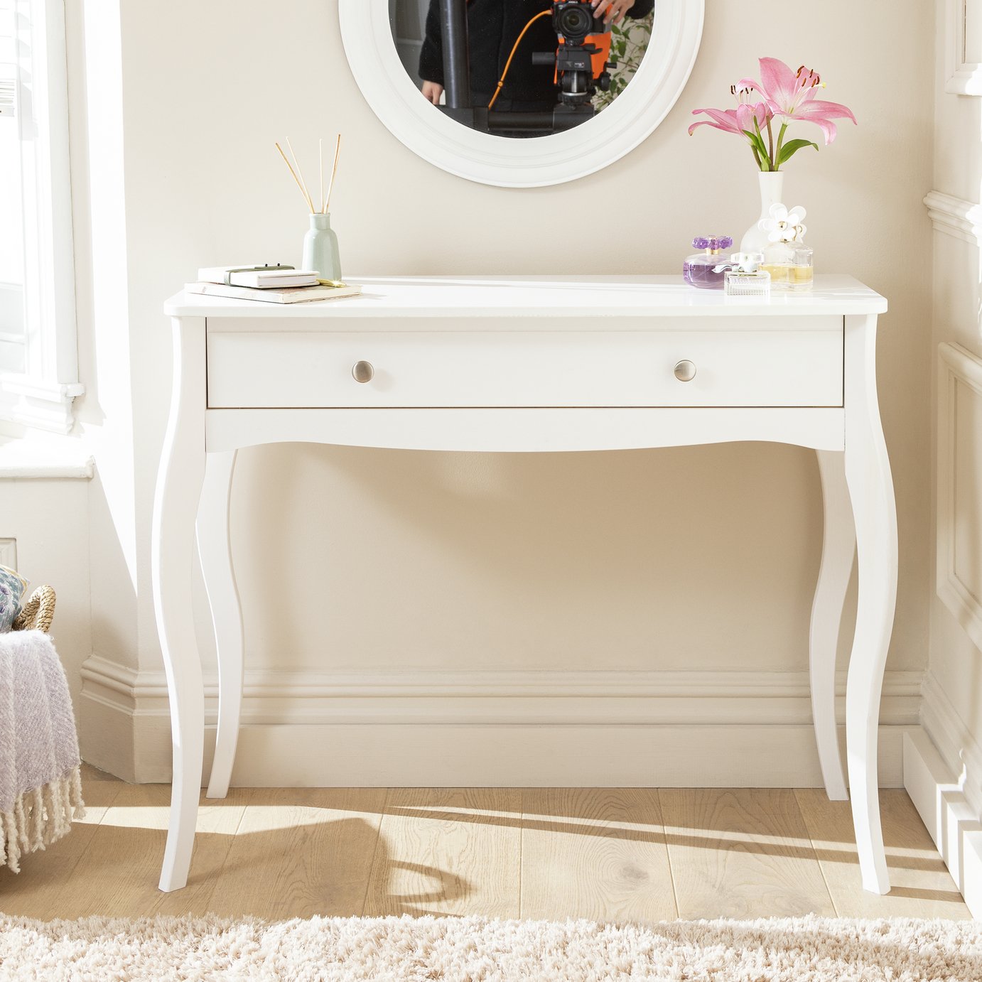 Argos Home Amelie 1 Drawer Dressing Table - White
