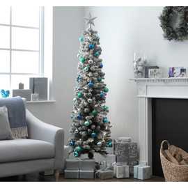 Habitat 6ft Snow Tipped Pencil Christmas Tree