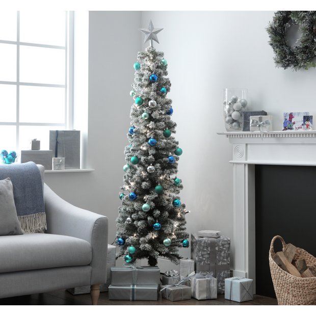 Slimline Christmas Trees Uk : Aspen Slim 6ft 6 Inches 2 M Pre Lit 450 ...