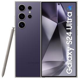 SIM Free Samsung Galaxy S24 Ultra 5G 512GB AI Phone - Violet