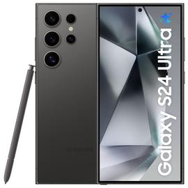 SIM Free Samsung Galaxy S24 Ultra 5G 512GB AI Phone - Black
