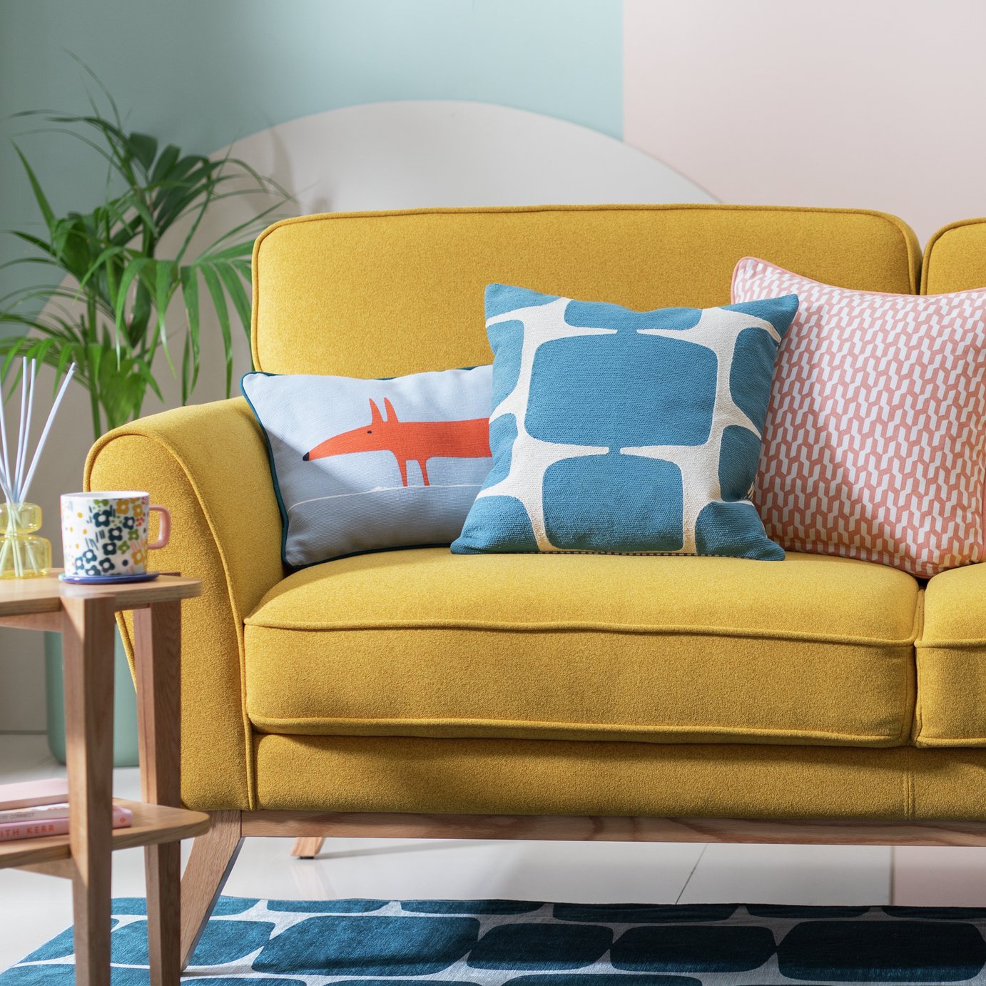 Habitat x Scion Lohko Cushion - 43x43cm