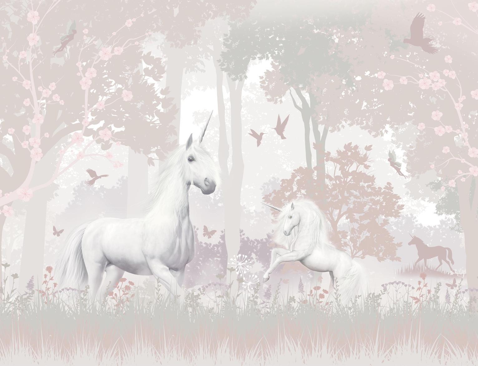 Walltastic Unicorn Forest Kids Wall Mural