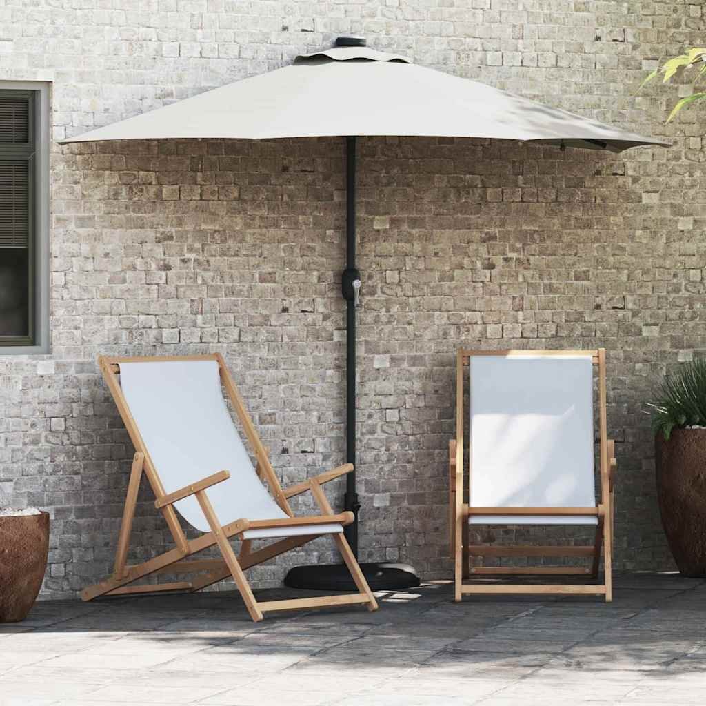 Walplus Polyester Garden Parasol - Sand - 294 x 150 x 223 cm