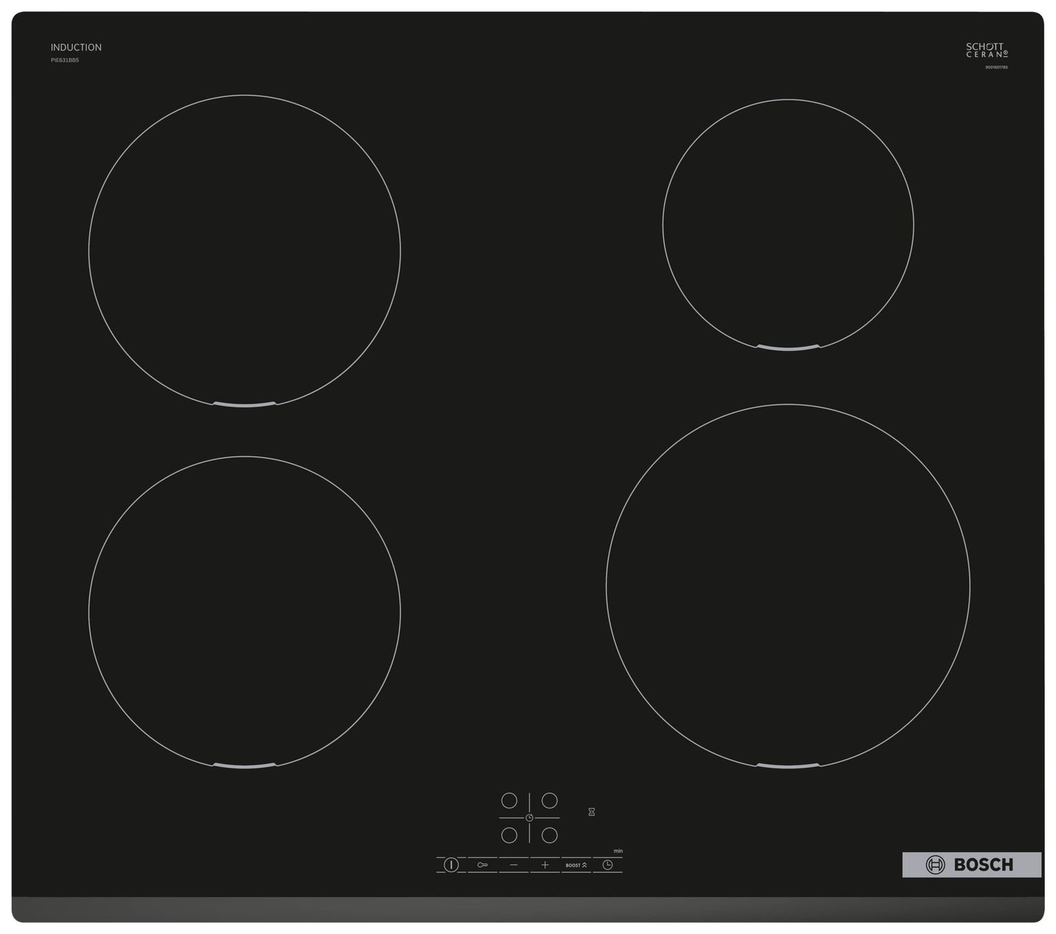 Bosch PIE631BB5E Electric Induction Hob - Black
