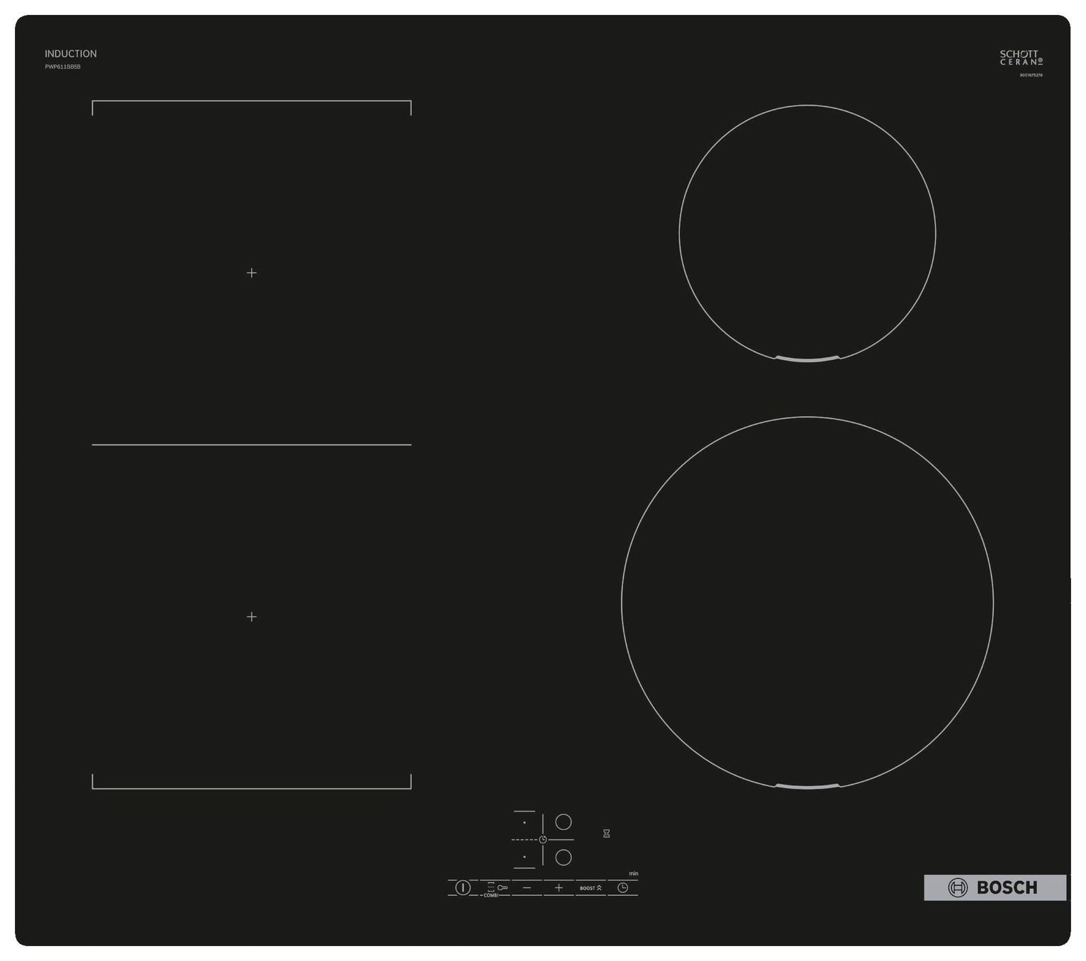Bosch PWP611BB5B Induction Hob - Black