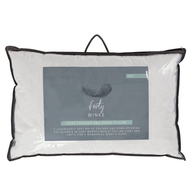 Buy Forty Winks Duck Feather And Down Soft Pillow Pillows Argos