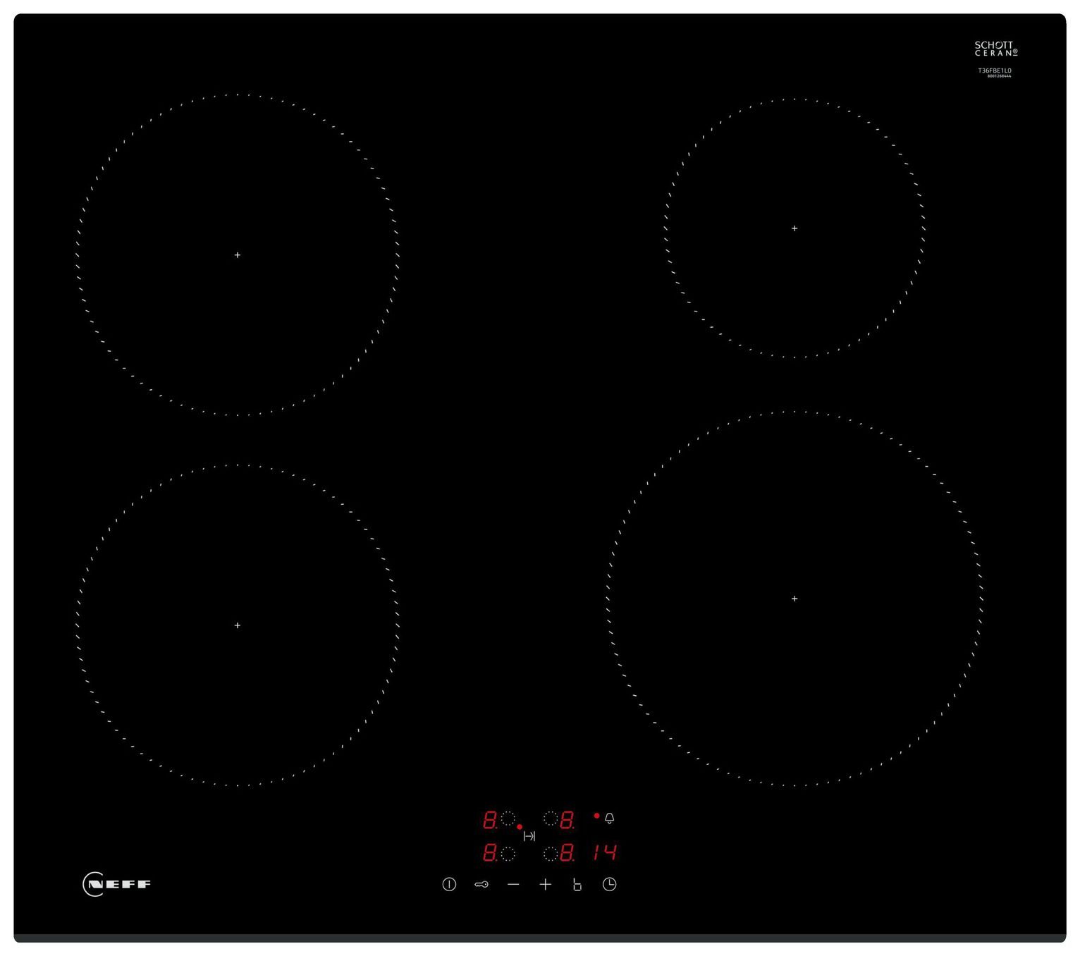Neff T36FBE1L0 Induction Hob - Black