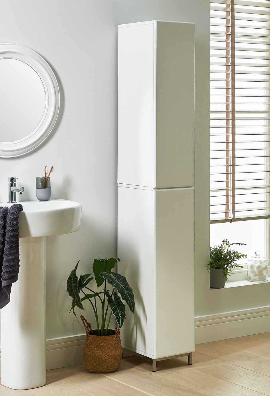 Argos Home Gloss Tallboy - White