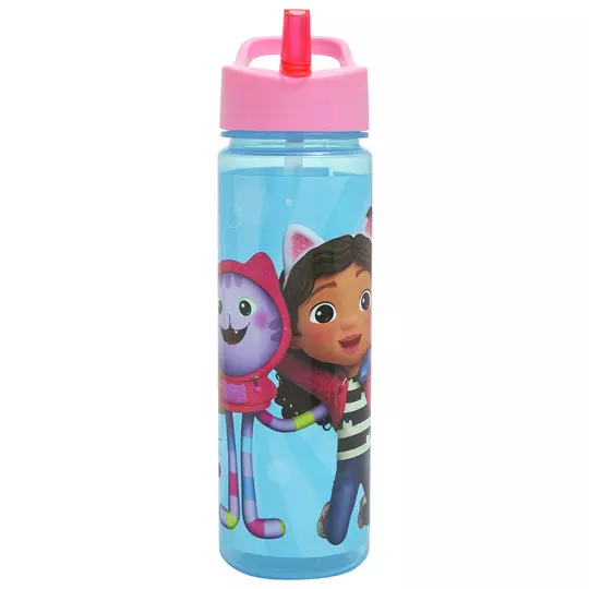 Gabby's Dollhouse Blue & Pink Sipper Water Bottle - 600ml