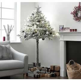 Habitat 6ft Snowy Half Design Christmas Tree