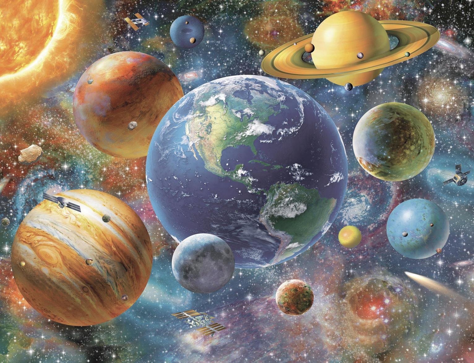 Walltastic Solar System Kids Wall Mural