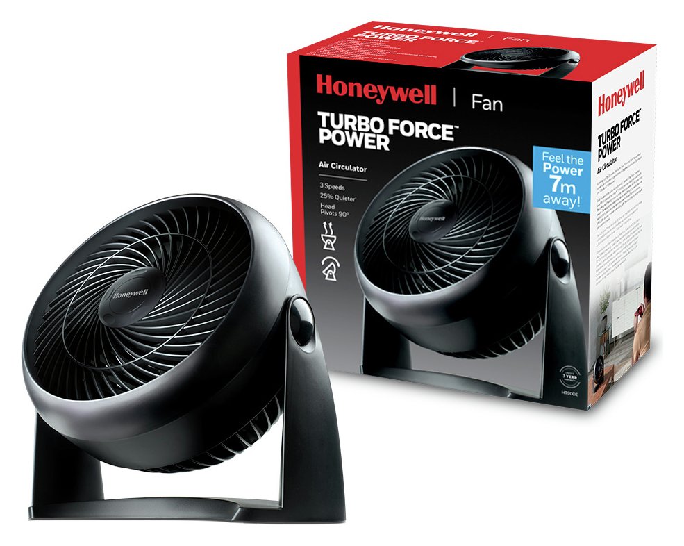 Honeywell Turbo Black Desk Fan - 10 Inch
