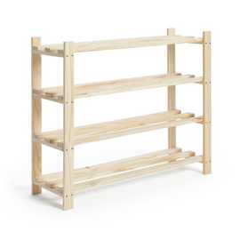 Argos Home Karee 4 Shelf Shoe Storage Rack - Pine