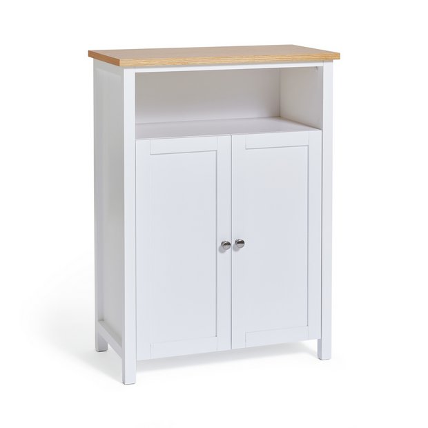 Buy Argos Home Livingston 2 Door Bathroom Cabinet White Freestanding Bathroom Cabinets Argos