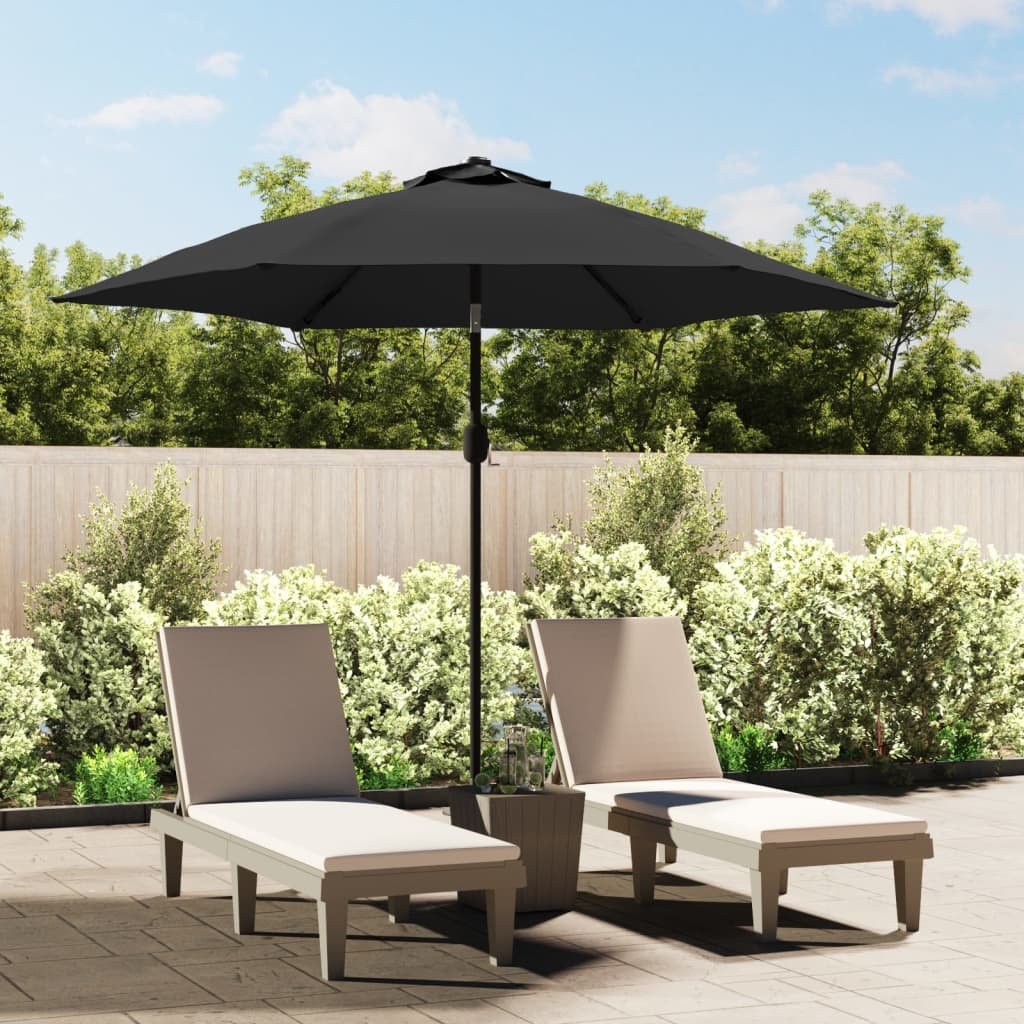 Walplus Garden Parasol - Anthracite - 300 x 222 cm