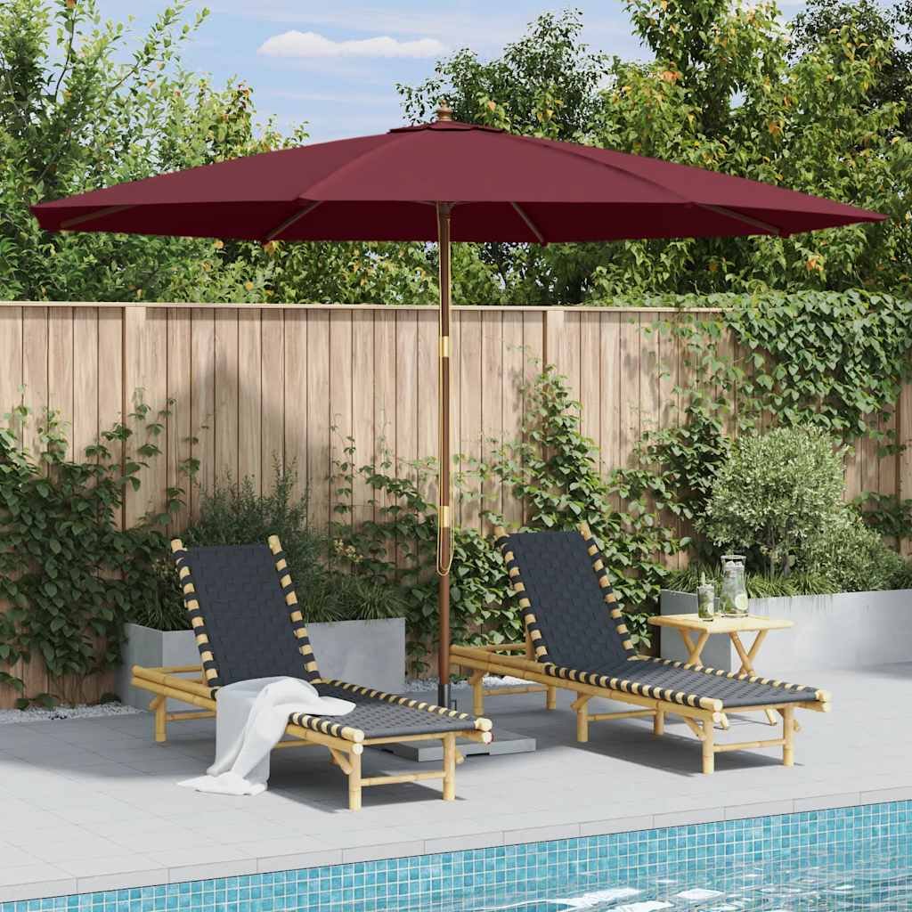 Walplus Garden Parasol - Burgundy - 350 x 240 cm