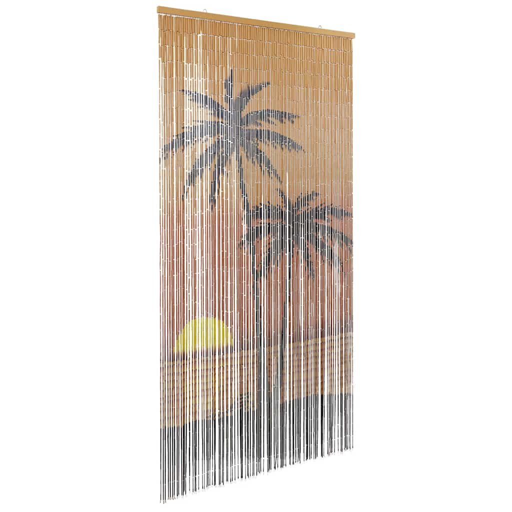 Walplus Palm Tree Theme Insect Door Screen - Brown - 90 x 220 cm