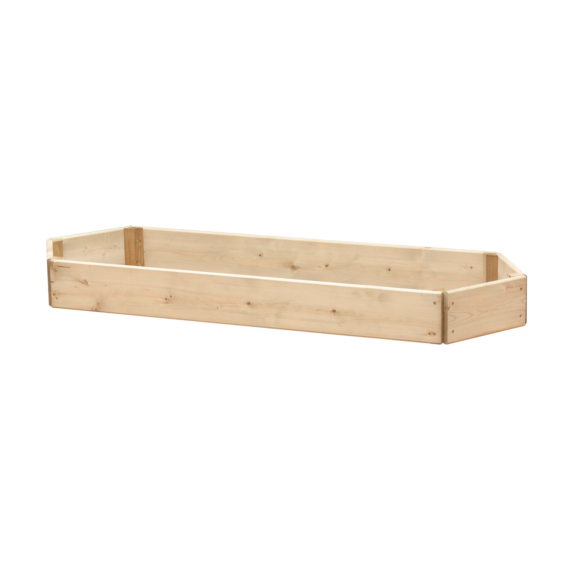 Greena Extended Hexagonal Wooden Raised Bed 120 x 30cm, 1 Tier