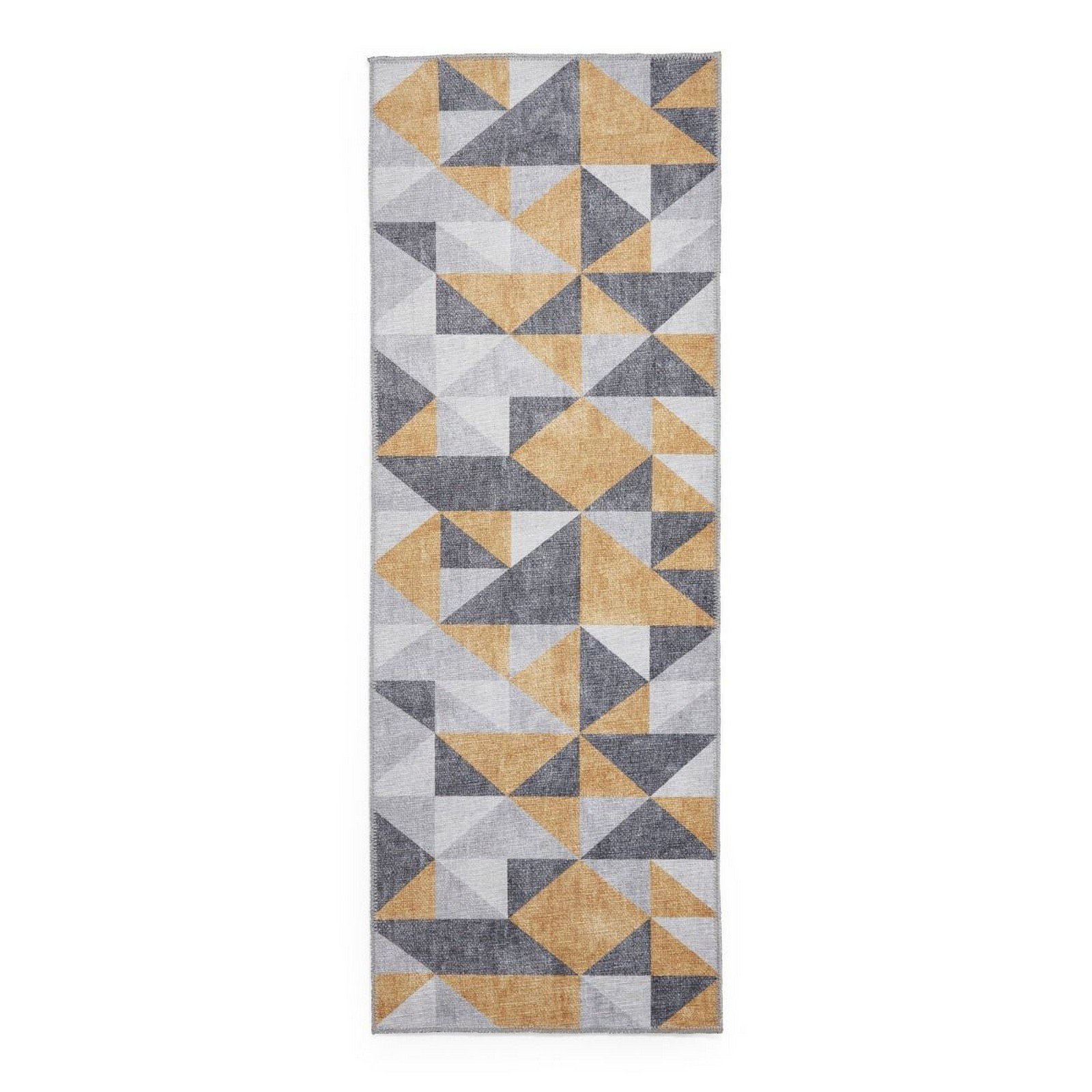 Mega Flooring Grey Modern Geometric Runner - 61 x 170cm
