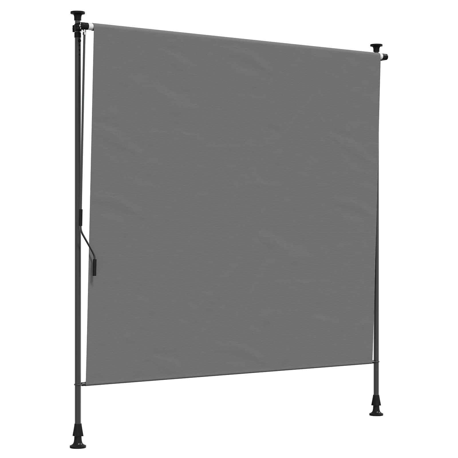Walplus Polyester Outdoor Roller Blind - Light Grey - 150 x 270 cm