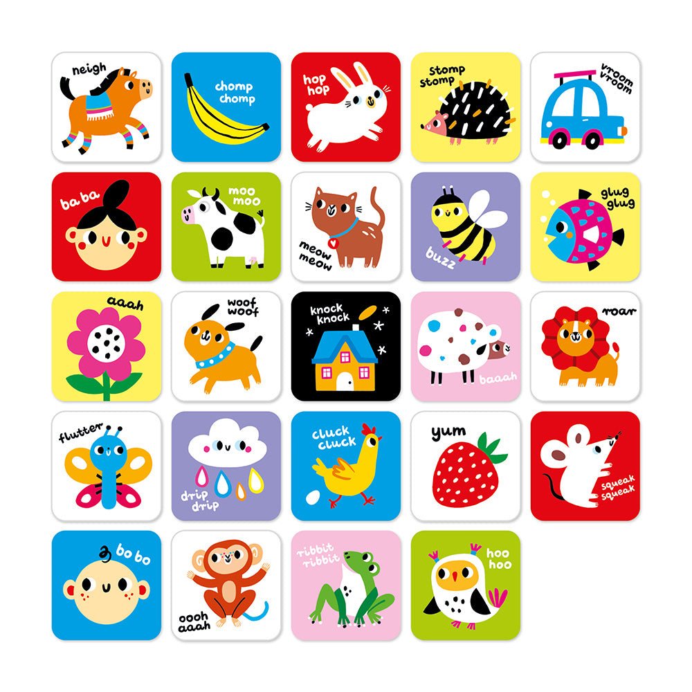 Banana Panda High Contrast Baby Cards - 6m+