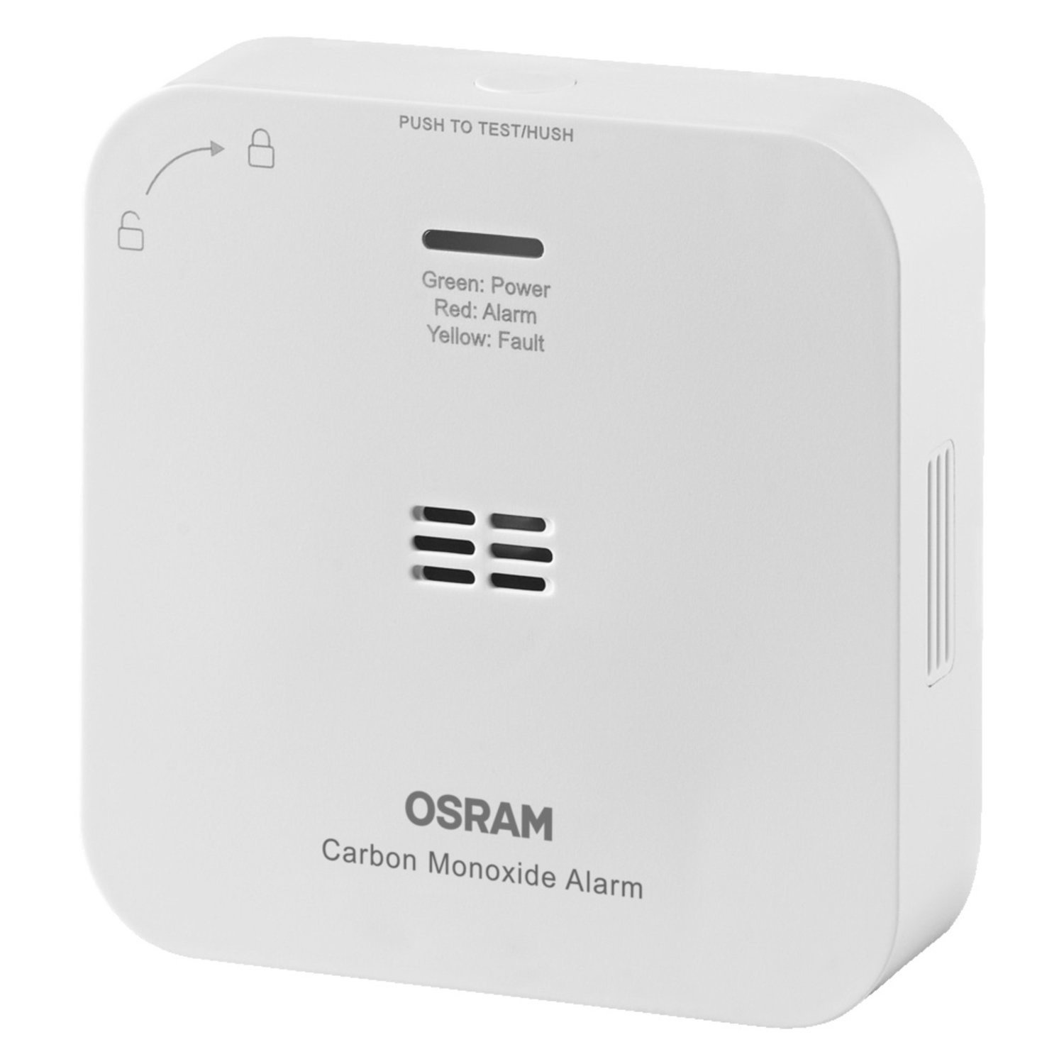 Osram Smart WiFi CO Detector Triple Alarm Protection Smart Feature - White