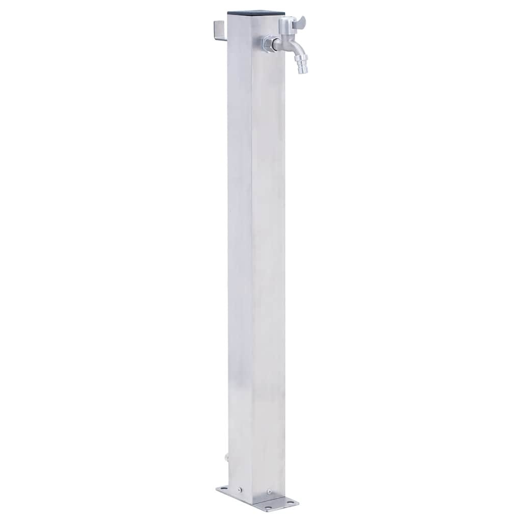 Walplus Stainless Steel Garden Water Column Square - 23.5 x 7 x 40 cm