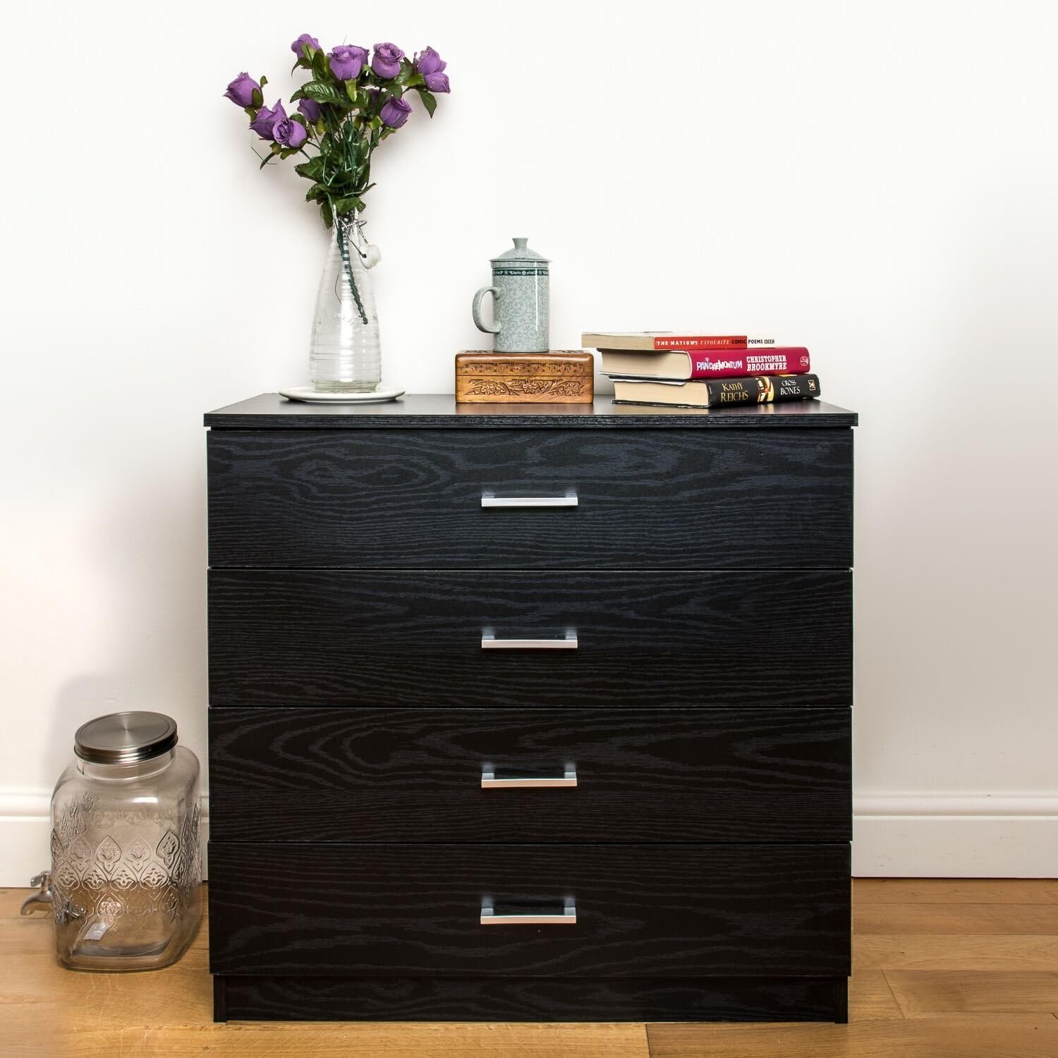 Home Treats Chest of 4 Drawers - Black