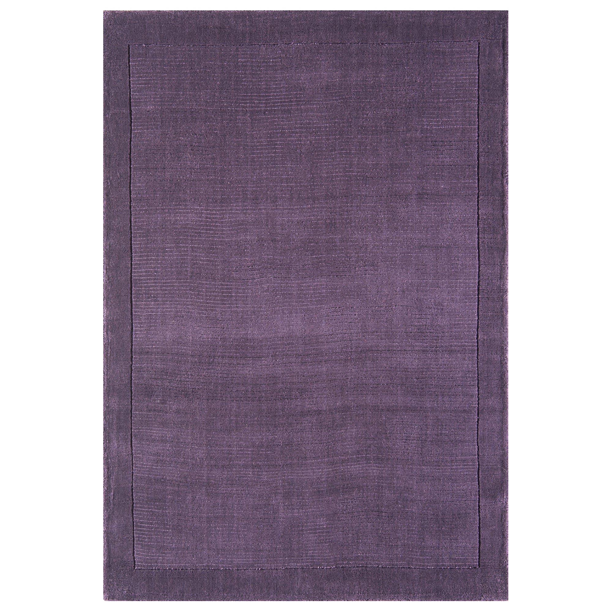 Mega Flooring Purple Handmade Plain Rug - 160 x 230cm