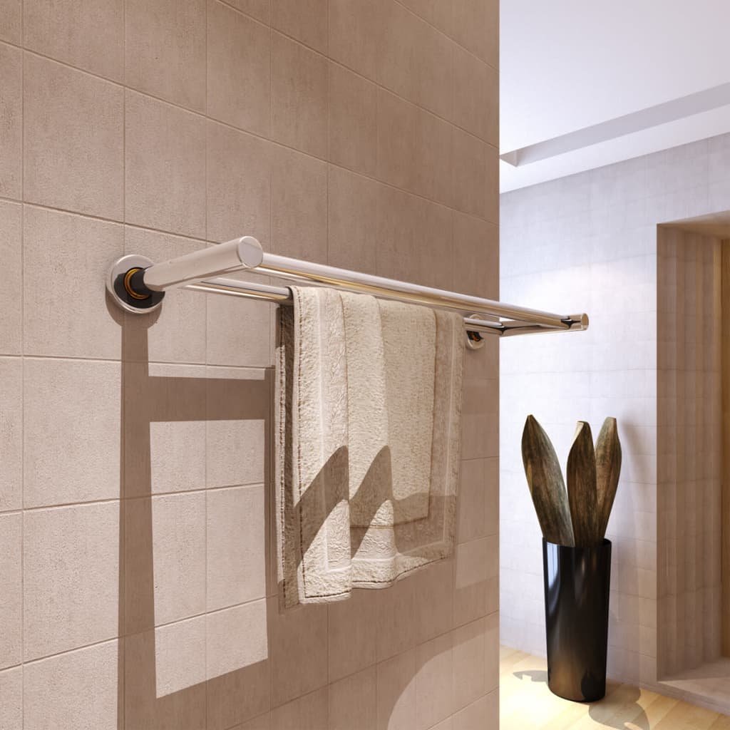 Walplus Stainless Steel Towel Rack 2 Tubes