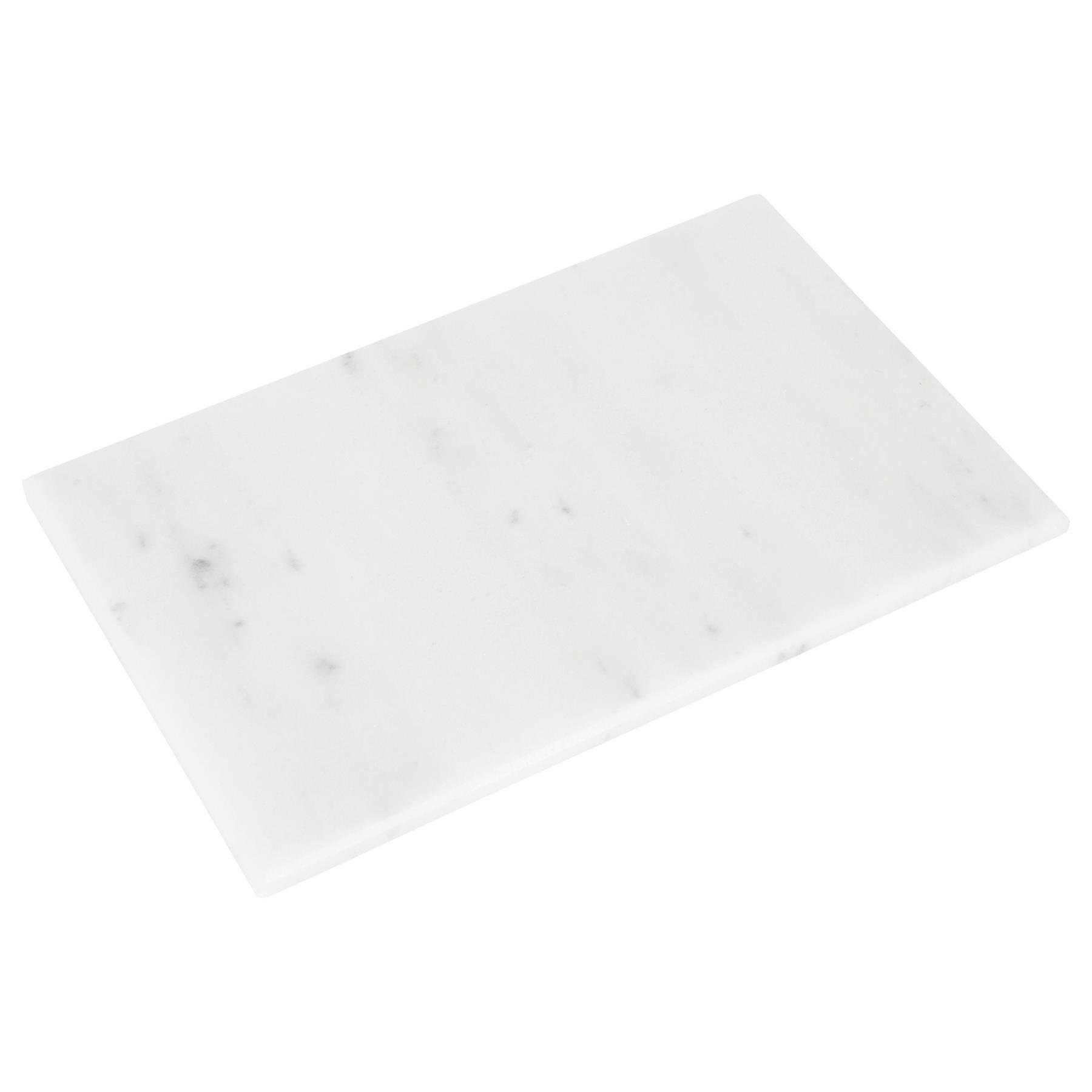 Argon Tableware Rectangle Marble Chopping Board - 40cm x 30cm - White